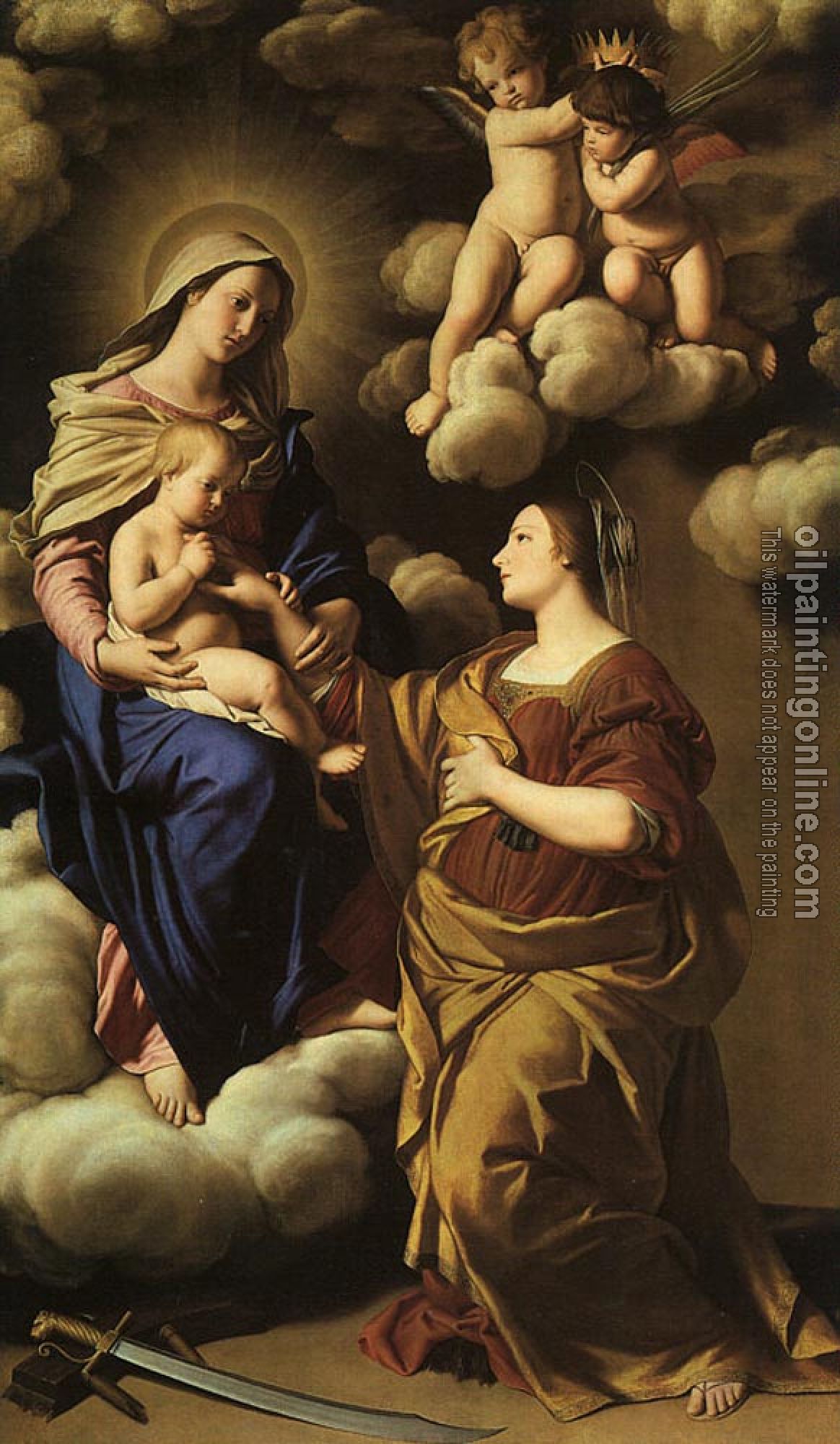 Giovanni Battista Salvi da Sassoferrato - The Mystic Marriage Of St Catherine